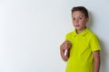 12 years old confident boy looking at the camera Royalty Free Stock Photo