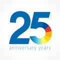 25 years old logo