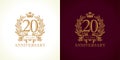 20 anniversary luxury logo.