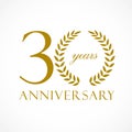 30 years old luxurious logo Royalty Free Stock Photo