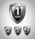 Years shields Royalty Free Stock Photo