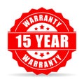 15 years warranty icon