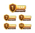 Years warranty shield label. Assuring Quality and Durability with Extended Warranty Coverage