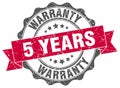 5 years warranty stamp