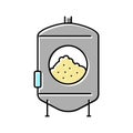 yeast beer production color icon vector illustration