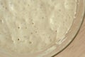 Yeast dough in a bowl Royalty Free Stock Photo