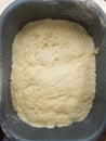 yeast dough in a bread maker Royalty Free Stock Photo
