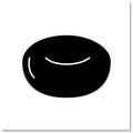 Yeast doughnut glyph icon Royalty Free Stock Photo