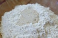 Yeast and flour