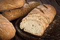 Yeast free healthy homemade bread Royalty Free Stock Photo