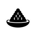 Black solid icon for Yeast, ferment and food