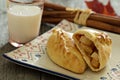 Yeast pastry with apples (pirogi)