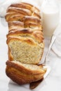 Yeast pull apart sweet bread with cream cheese Royalty Free Stock Photo