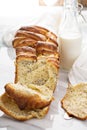 Yeast pull apart sweet bread with cream cheese Royalty Free Stock Photo
