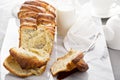 Yeast pull apart sweet bread with cream cheese Royalty Free Stock Photo