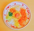 Yee Sang in a Japanese Restaurant Royalty Free Stock Photo