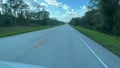 Driving through the Florida countryside on Highway 192