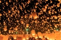 Yeepeng Firework Festival in Chiangmai