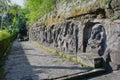 Yeh Pulu rock carvings, Bali Royalty Free Stock Photo