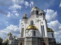 Yekaterinburg, Cathedral on the Blood in the name of All Saints Who Shone in the Russian Land Royalty Free Stock Photo