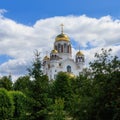 Yekaterinburg Cathedral on Blood, Russia Royalty Free Stock Photo