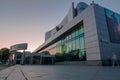 Yekaterinburg cinema Cosmos after sunset beautiful building