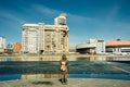 Yekaterinburg city center skyline and Iset river. Ekaterinburg is the fourth largest city in Russia and the centre of Sverdlovsk Royalty Free Stock Photo