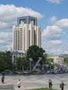 Yekaterinburg, Russia - 06/07/2017:Gazprom corporation tower