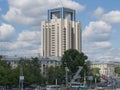 Yekaterinburg, Russia - 06/07/2017: Gazprom corporation tower at Yekaterinburg