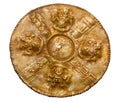 Golden disc of ancient Peruvian Chimu culture