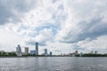 Yekaterinburg, Russia - June 11, 2016: View of quay wharf embank