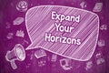 Expand Your Horizons - Business Concept on Speech Bubble.