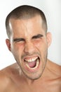 Yelling young man Royalty Free Stock Photo