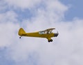 Yello old time airplane