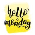 Lettering hello monday