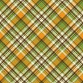 Yellow abstract check pixel plaid seamless pattern Royalty Free Stock Photo