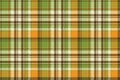 Yellow abstract check pixel plaid seamless pattern Royalty Free Stock Photo