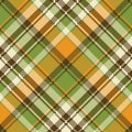 Yellow abstract check pixel plaid seamless pattern Royalty Free Stock Photo