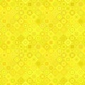 Yellow abstract diagonal shape pattern - vector mosaic tile background design Royalty Free Stock Photo