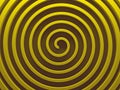 Yellow abstract helix background. This