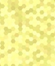 Yellow abstract hexagonal honey comb background