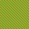 Yellow Abstract Sameless Pattern Royalty Free Stock Photo