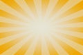 Yellow Abstract Sunburst Radial Rays Summer Background Textute. 3d Rendering