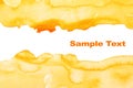 Yellow abstract watercolor background Royalty Free Stock Photo