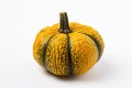 Yellow acorn squash isolated on a white background. Royalty Free Stock Photo