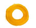 Yellow acrylic circle