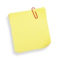 Yellow adhesive note(with clipping path)