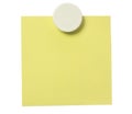 Yellow adhesive note Royalty Free Stock Photo