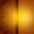 Yellow African background design. Royalty Free Stock Photo