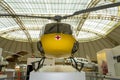 Yellow, air ambulance exposed in Technisches Museum, Vienna, Austria